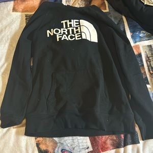North face hoodie black size medium